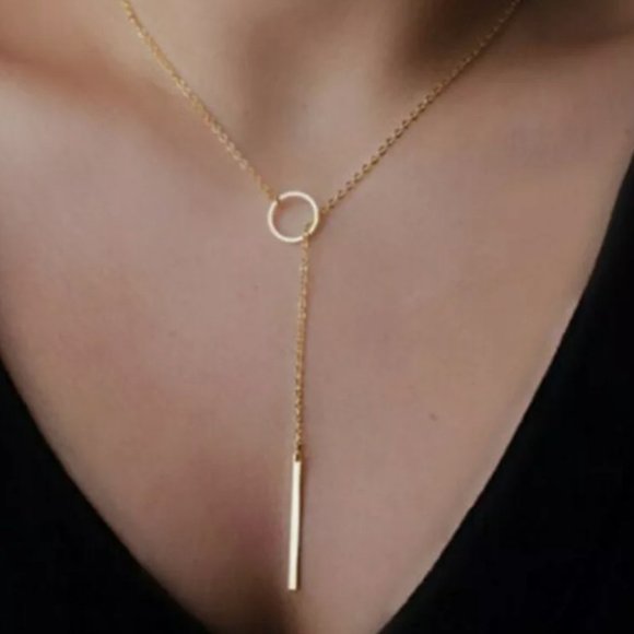 Jewelry - 18k Gold Plated Clavicle Chain choker Necklace